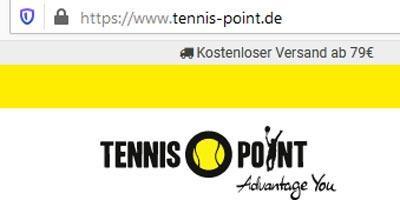 1. Auf den Tennis-Point Shop gehen